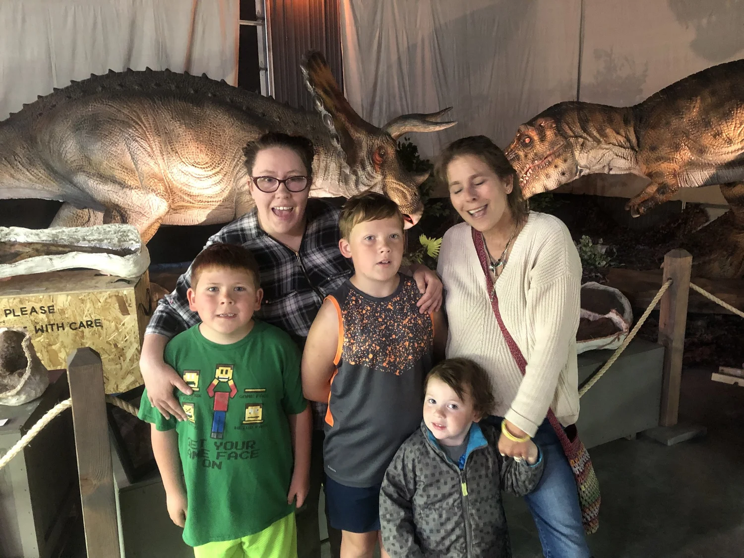Families exploring an Ogden attraction